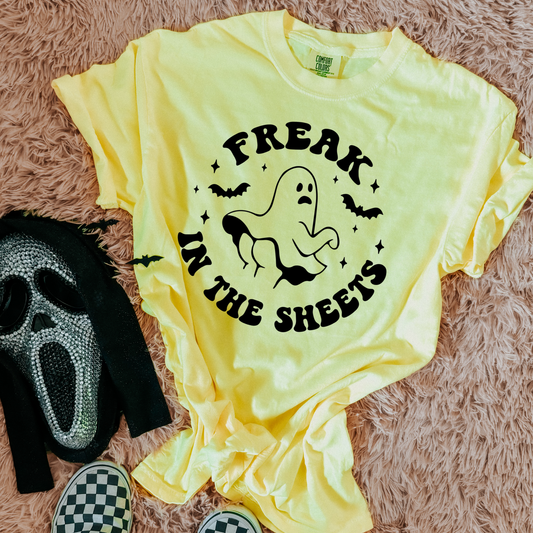 Freak In The Sheets Comfort Colors Graphic Tee