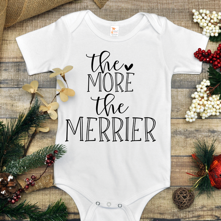 The More The Marrier Christmas Onesie