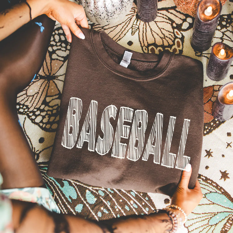 Baseball Scribble Sweatshirt