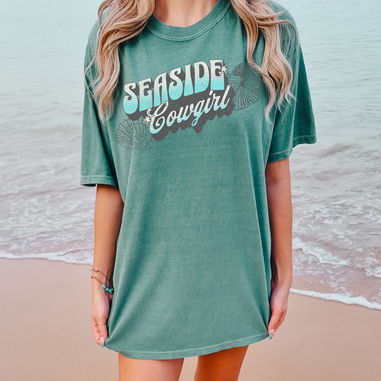 Seaside Cowgirl Summer Comfort Colors Graphic Tee