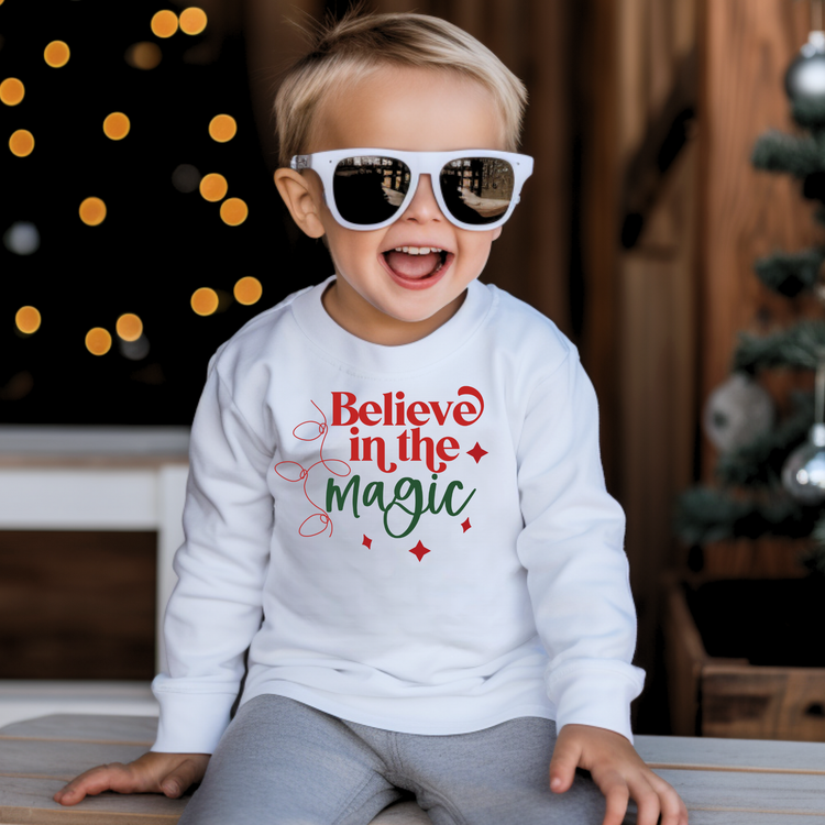 Believe In Magic Christmas Long Sleeve Tee