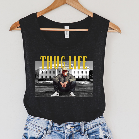 Thug Life Gold Political Tank Top