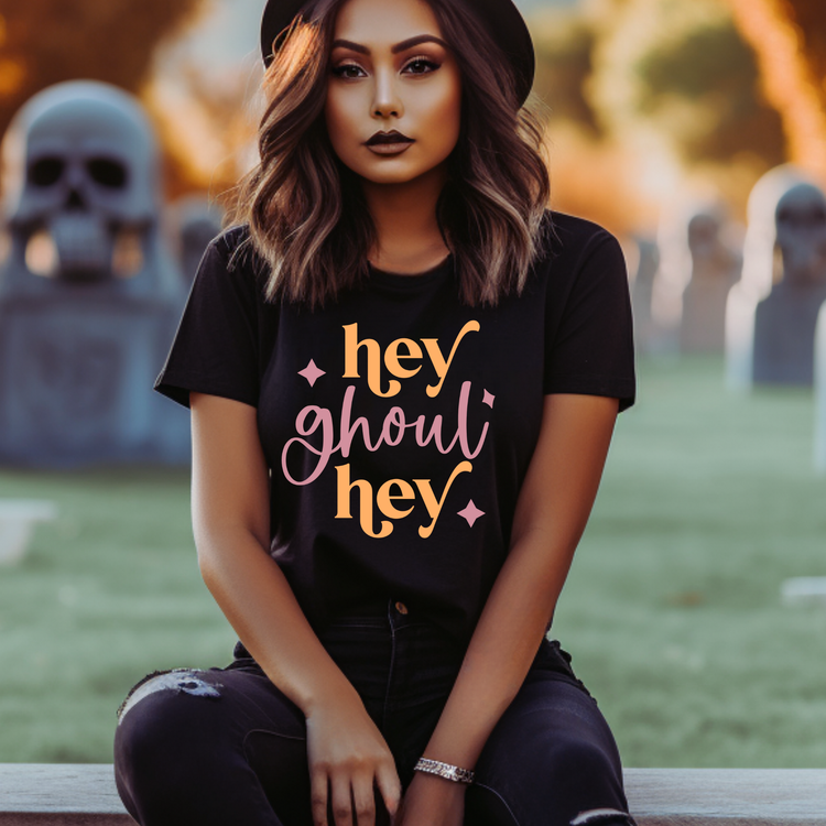 Hey Ghoul Hey Adult Graphic Tee