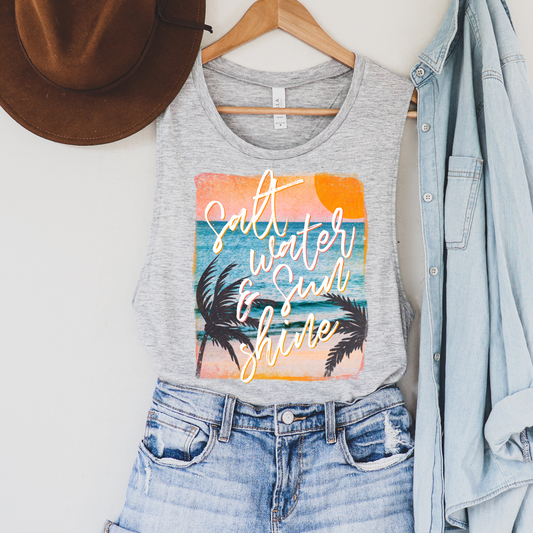 Salt Water And Sunshine Summer Tank Top