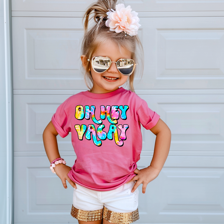 Oh Hey Vacay Kids Summer Graphic Tee