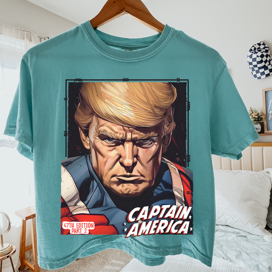 Captain America Comfort Colors Graphic Tee