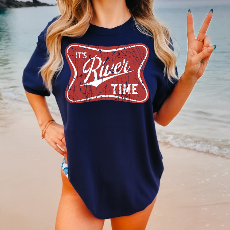 Its River Time Summer Comfort Colors Graphic Tee