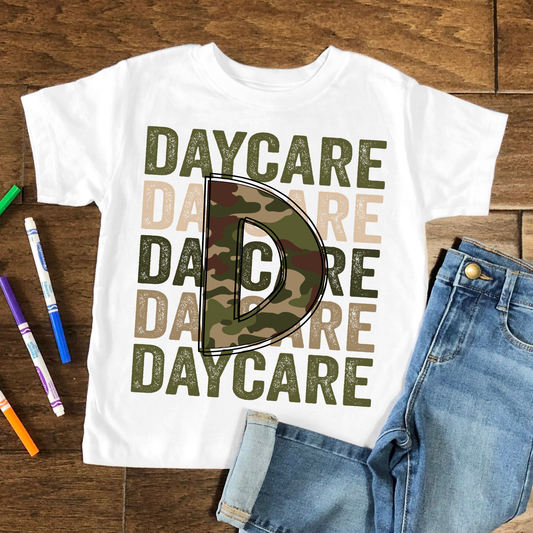 Daycare Camo Kids Graphic Tee