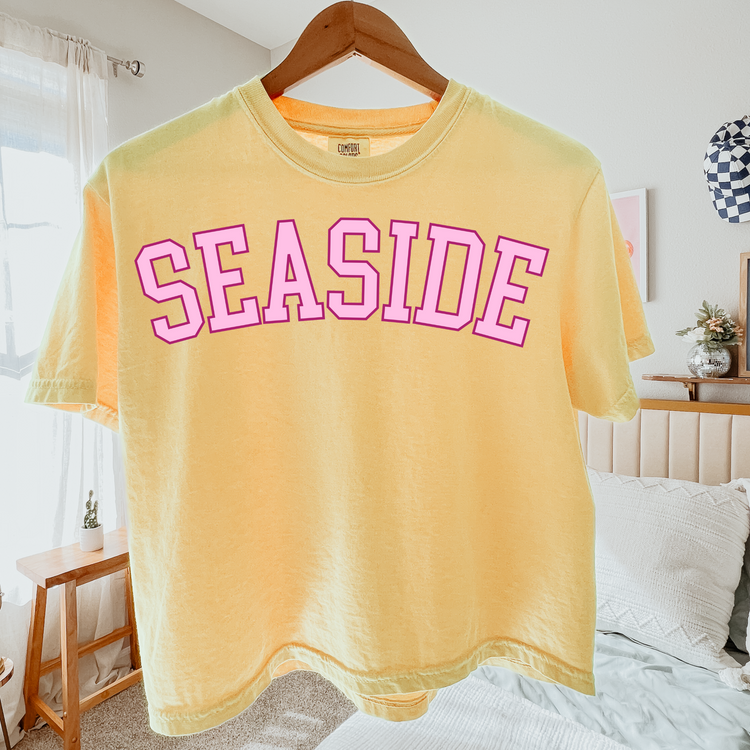 Seaside Cropped Comfort Colors Graphic Tee