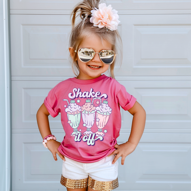 Shake It Off Kids Summer Graphic Tee