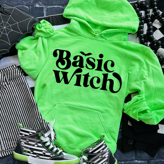 Basic Witch Orange Halloween Hoodie