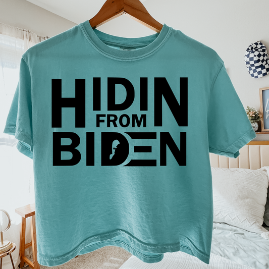 Hidin From Biden Comfort Colors Graphic Tee