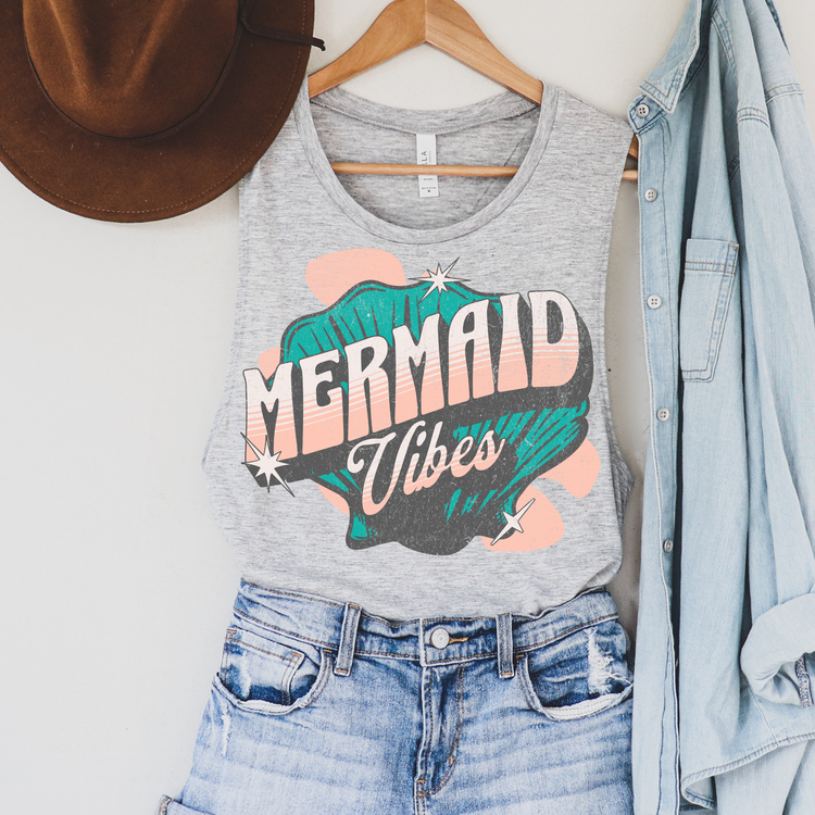 Mermaid Vibes Summer Tank Top