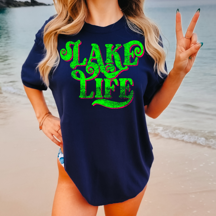 Lake Life Summer Comfort Colors Graphic Tee