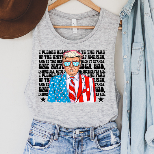 I Pledge Allegiance Political Tank Top