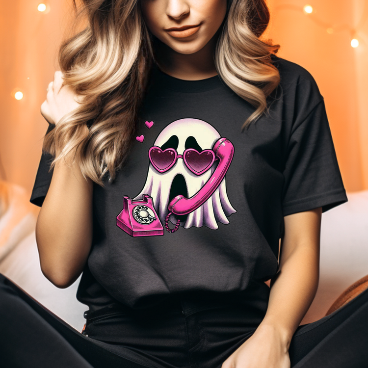 Telephone Ghost Adult Graphic Tee