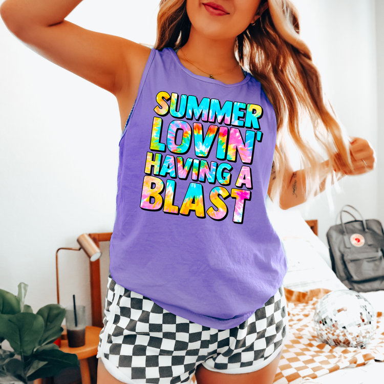 Summer Lovin' Having A Blast Comfort Colors Tank Top