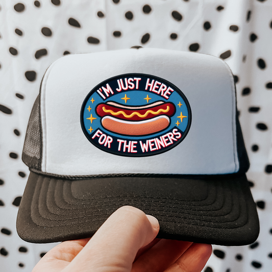 Im Just Here For The Weiners Otto Trucker Hat