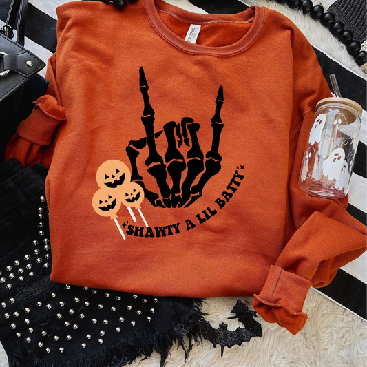 Shawty Little Batty Halloween Sweatshirt