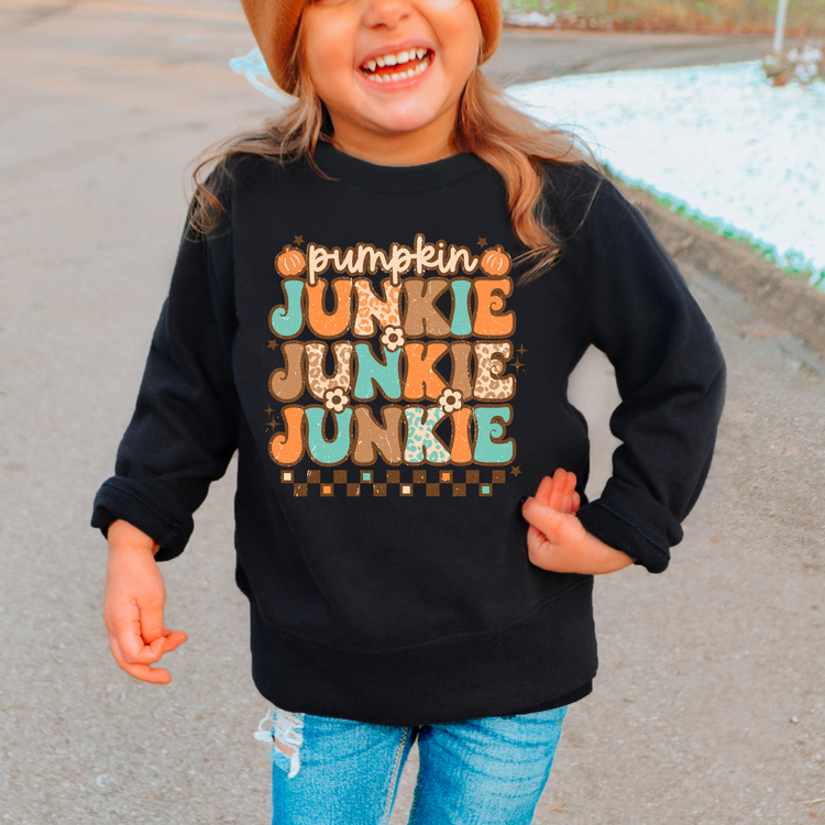 Pumpkin Junkie Pie Kids Sweatshirt