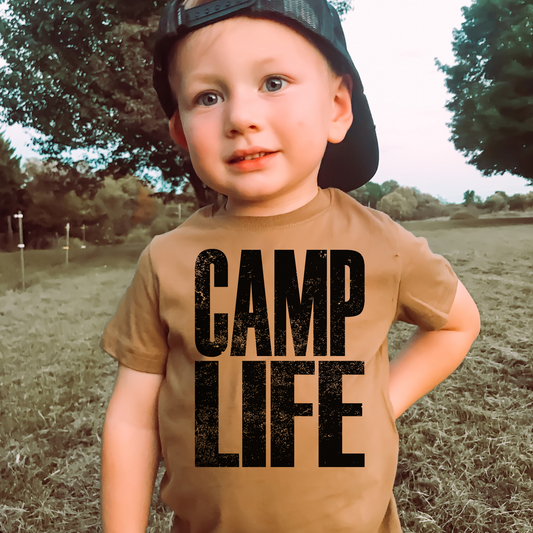 Camp Life Kids Summer Graphic Tee