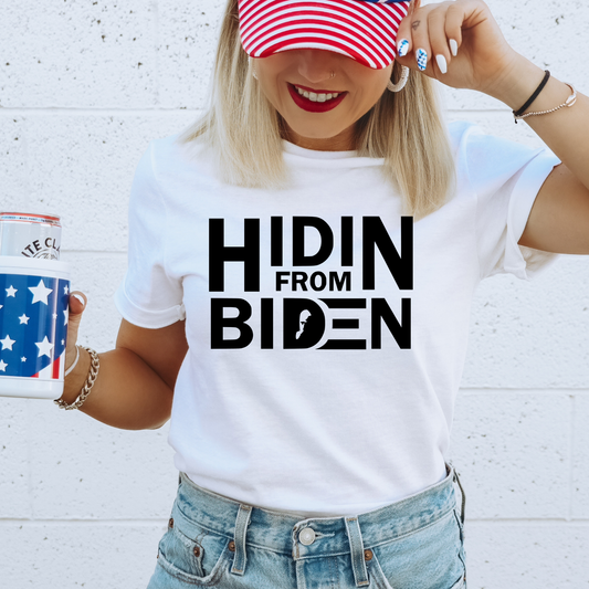 Hidin From Biden Graphic Tee