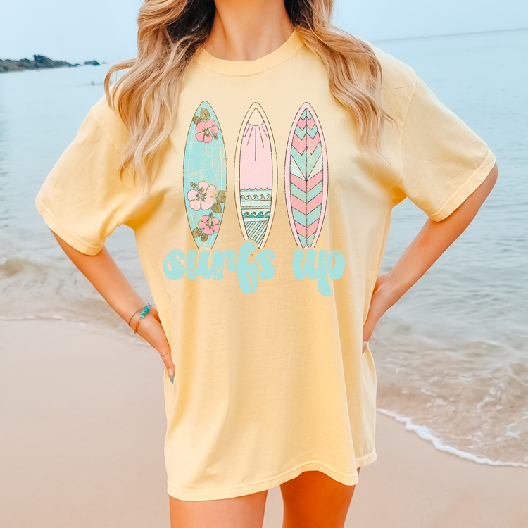 Surfs Up Comfort Colors Graphic Tee