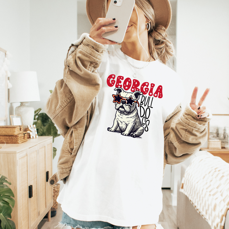 Georgia Bulldogs Football Comfort Colors Graphic Tee