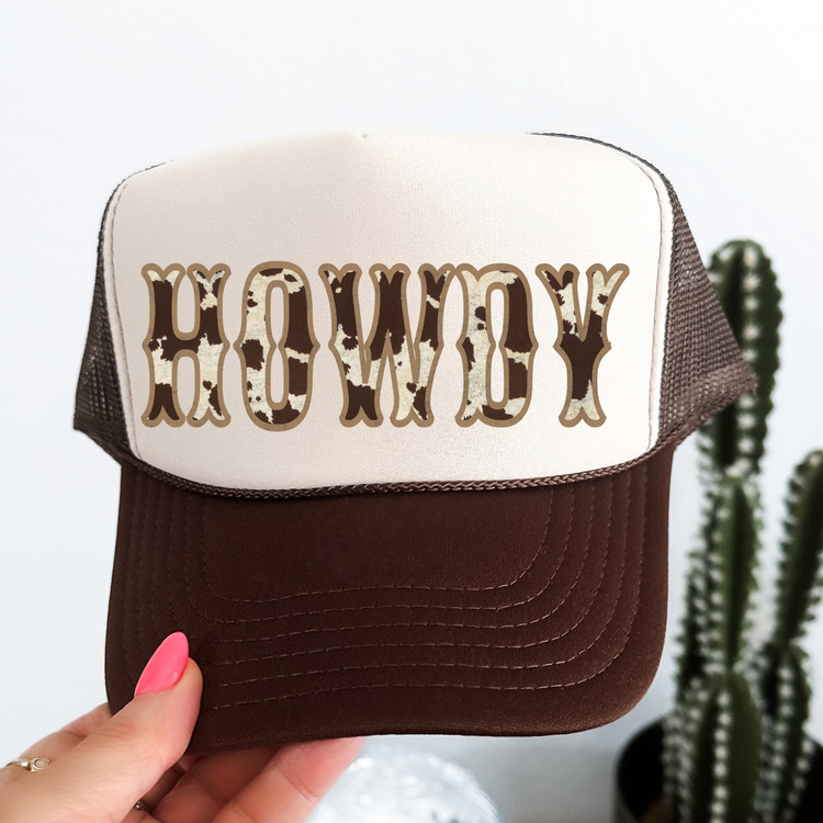 Howdy Cowprint Otto Trucker Hat