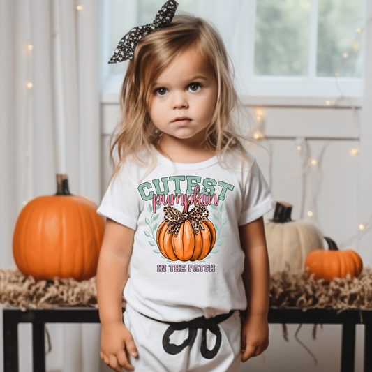 Cutest Pumpkin Fall Kids Graphic Tee