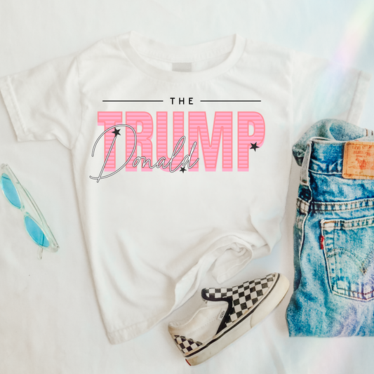 Pink Trump Political Graphic Tee