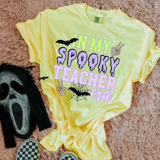 In My Spooky Teacher Era Comfort Colors Graphic Tee