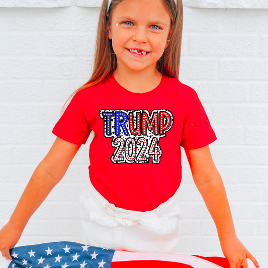 Trump 2024 Kids Political Graphic Tee