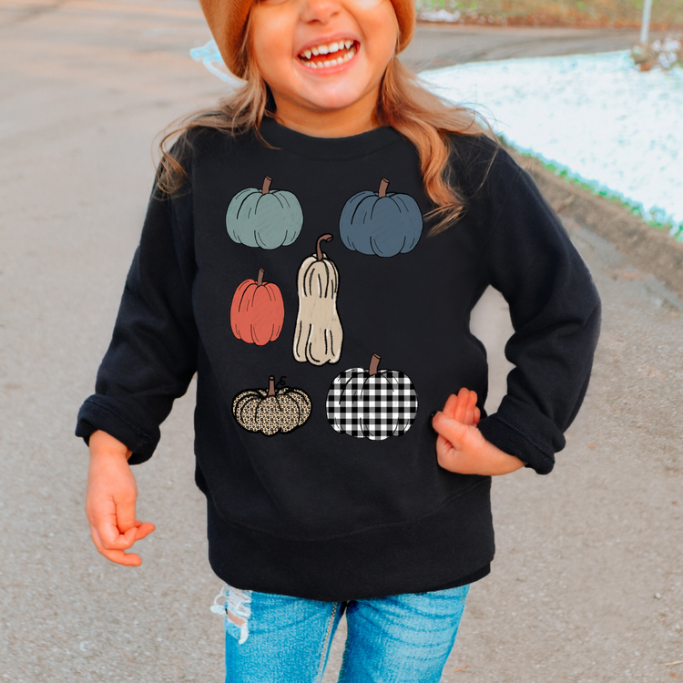 Pumpkin Variation Kids Sweatshirt