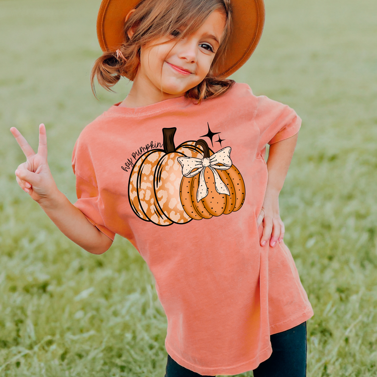 Pumpkins Comfort Colors Youth Fall Graphic Tee