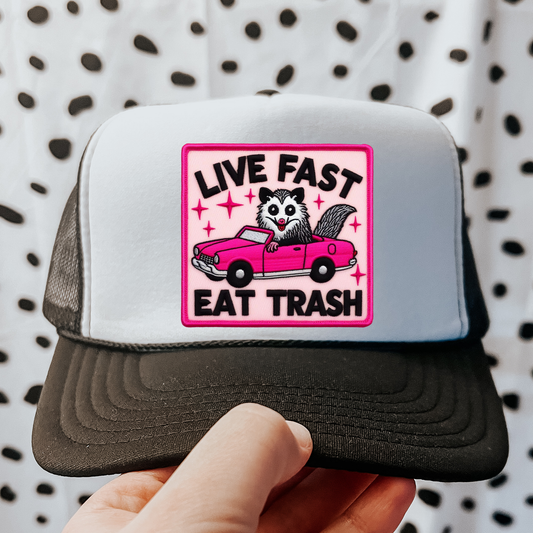 Live Fast Eat Trash Otto Trucker Hat