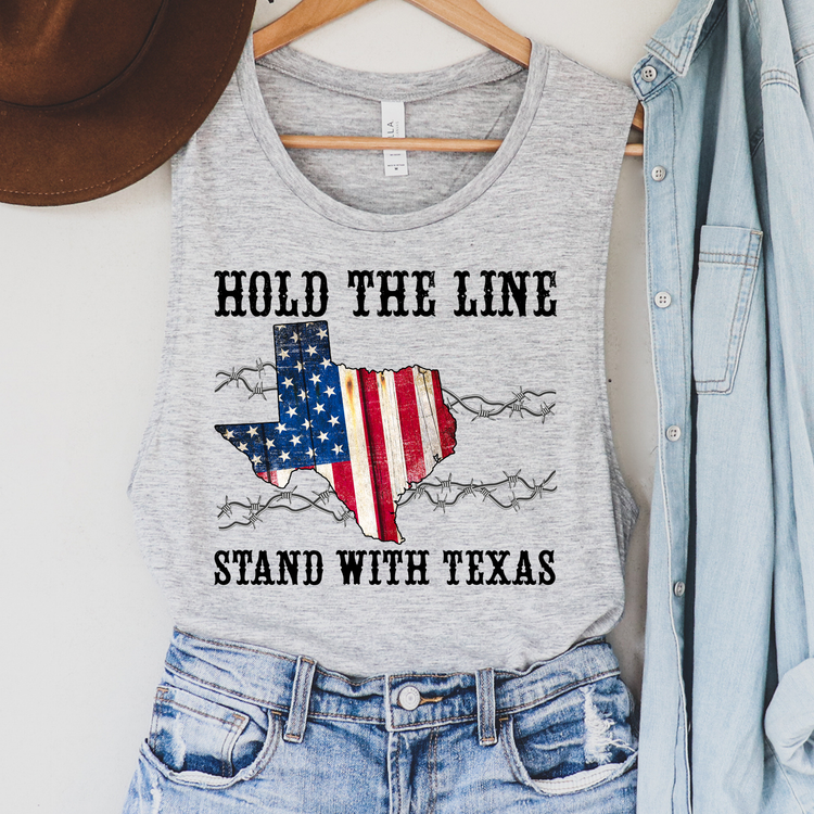 Hold The Line Political Tank Top