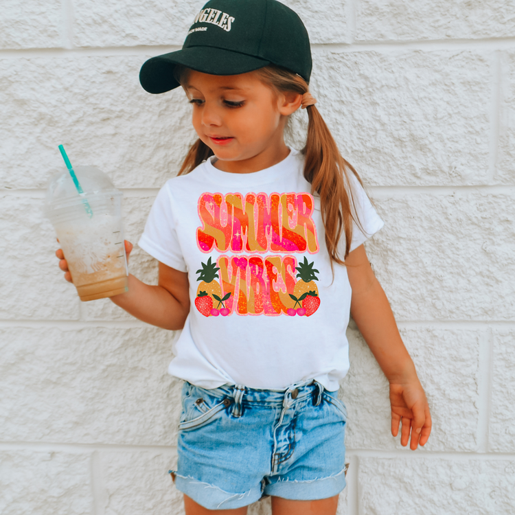 Summer Vibes Fruit Kid Summer Graphic Tee