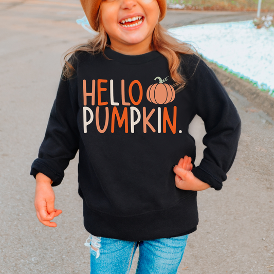 Hello Pumpkin Kids Sweatshirt