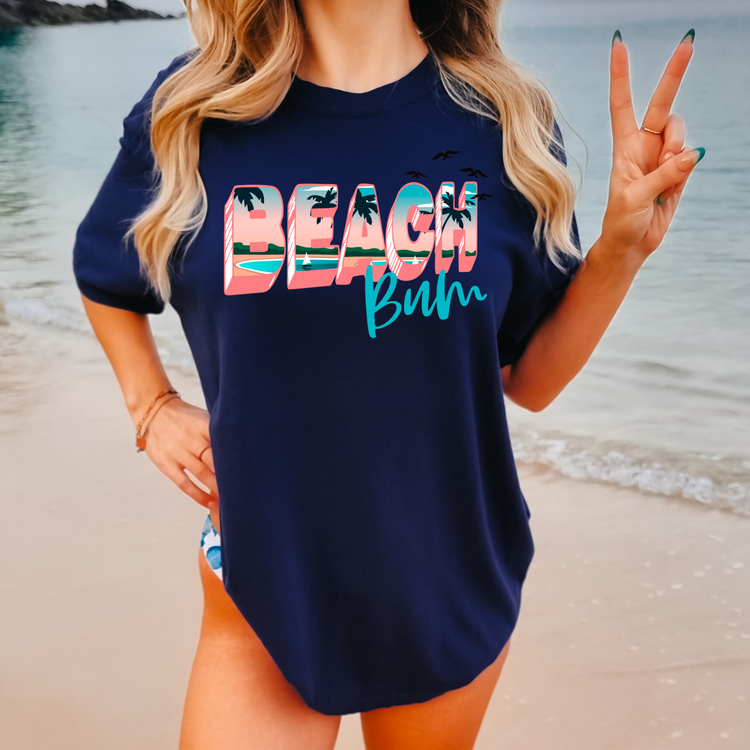 Beach Bum Comfort Colors Graphic Tee