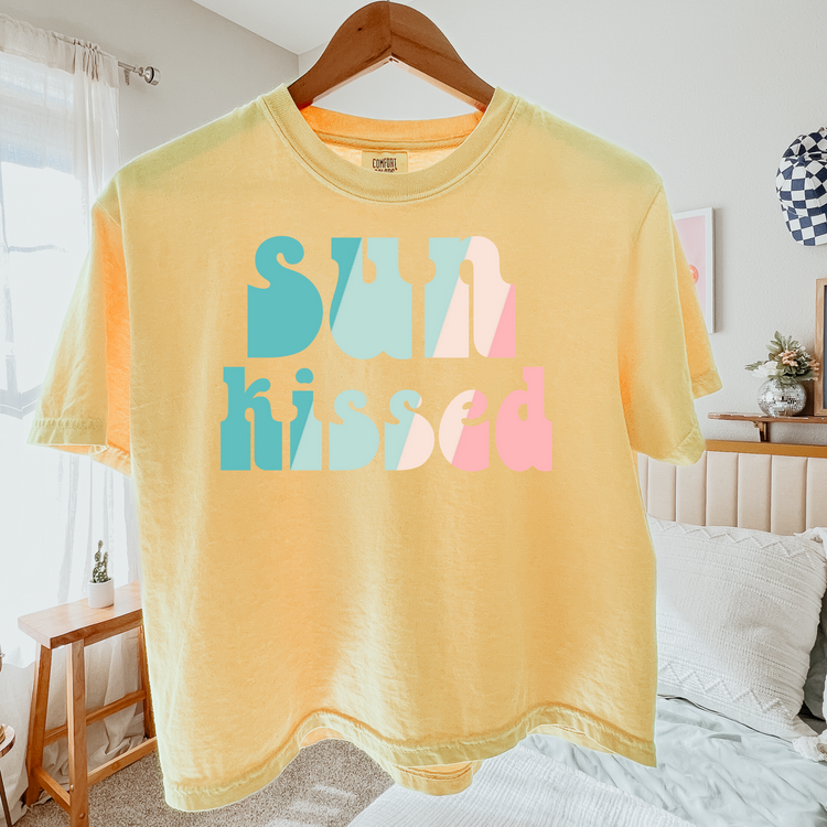 Sun Kissed Cropped Comfort Colors Graphic Tee