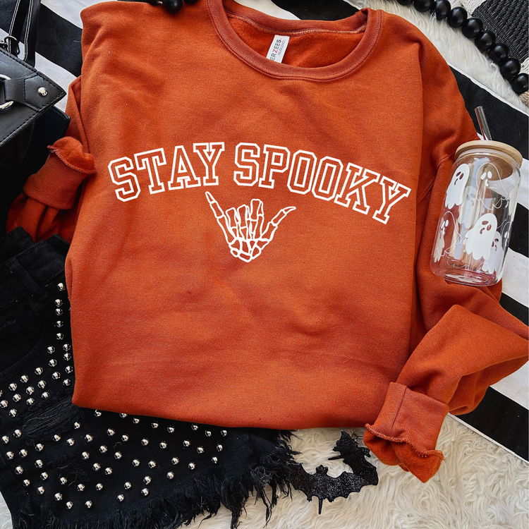 Stay Spooky Skeleton Halloween Sweatshirt