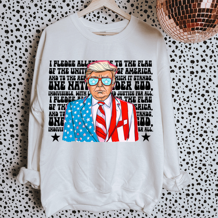 I Pledge Allegiance  Political Sweatshirt