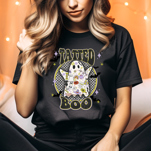 Tatted Boo Adult Graphic Tee