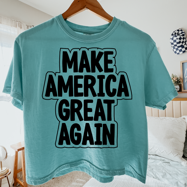 Make America Great Again Black Comfort Colors Graphic Tee