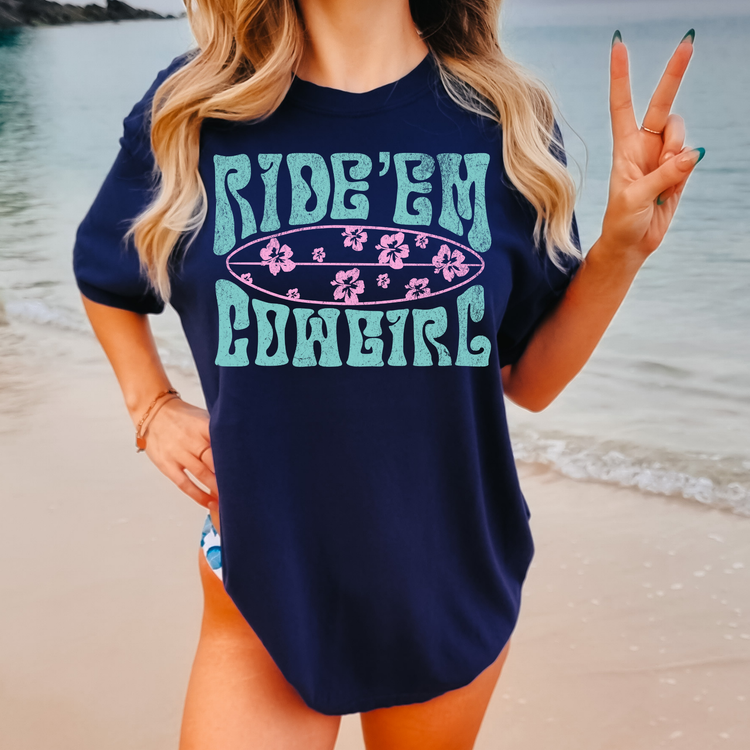 Ride Em' Cowgirl Summer Comfort Colors Graphic Tee