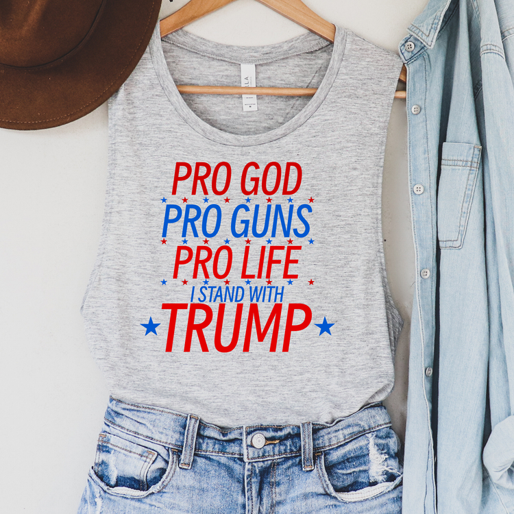 Pro God Pro Gun Political Tank Top