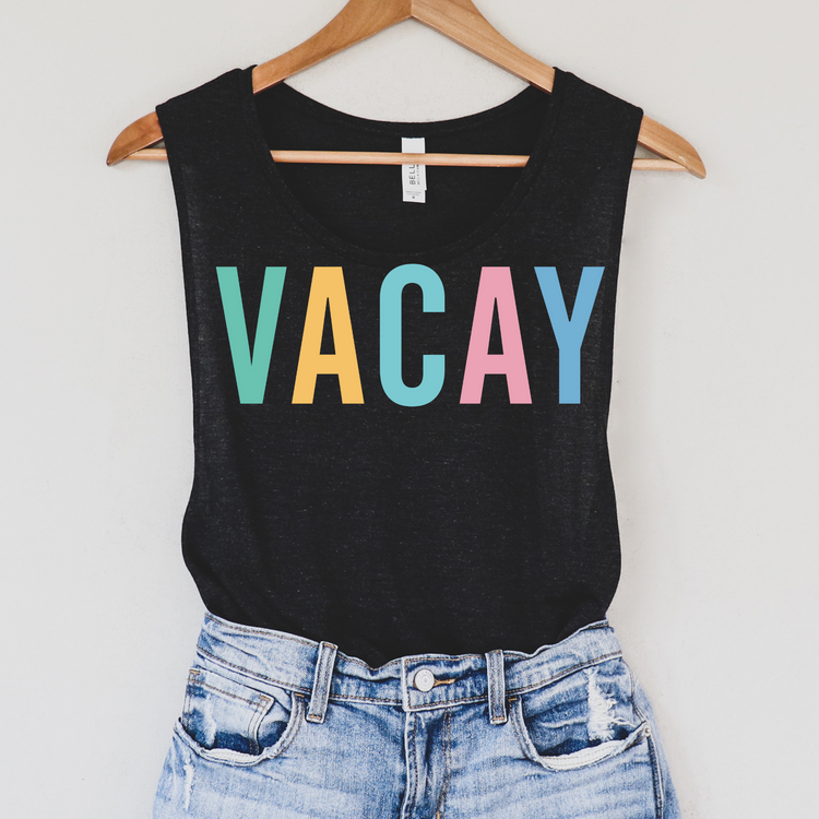 Vacay Soft Colors Summer Tank Top