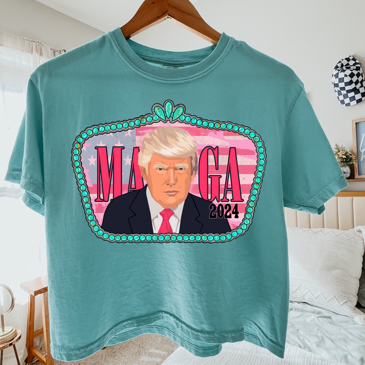 Western Trump Maga Comfort Colors Graphic Tee