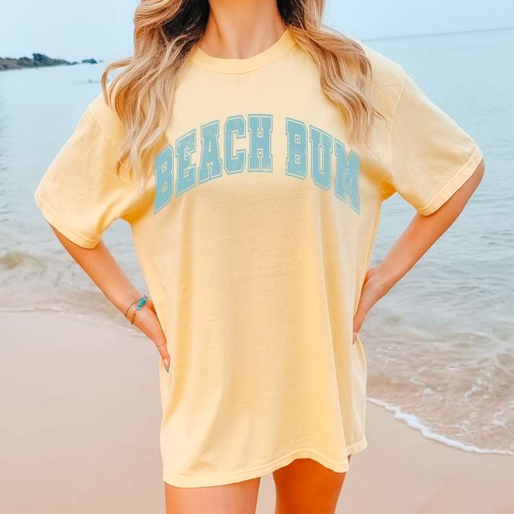 Beach Bum Summer Comfort Colors Graphic Tee